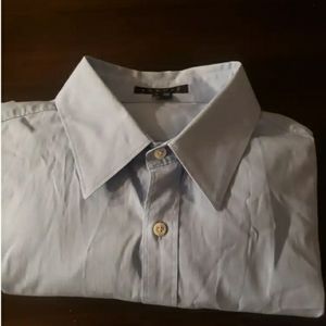 BNWOT Theory Light Blue French Cuff Shirt